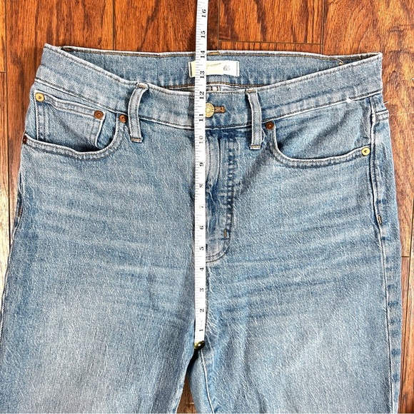 Madewell High Rise Light Wash The Perfect Vintage Jean Frayed Hem Size 29 Tall - Picture 9 of 15